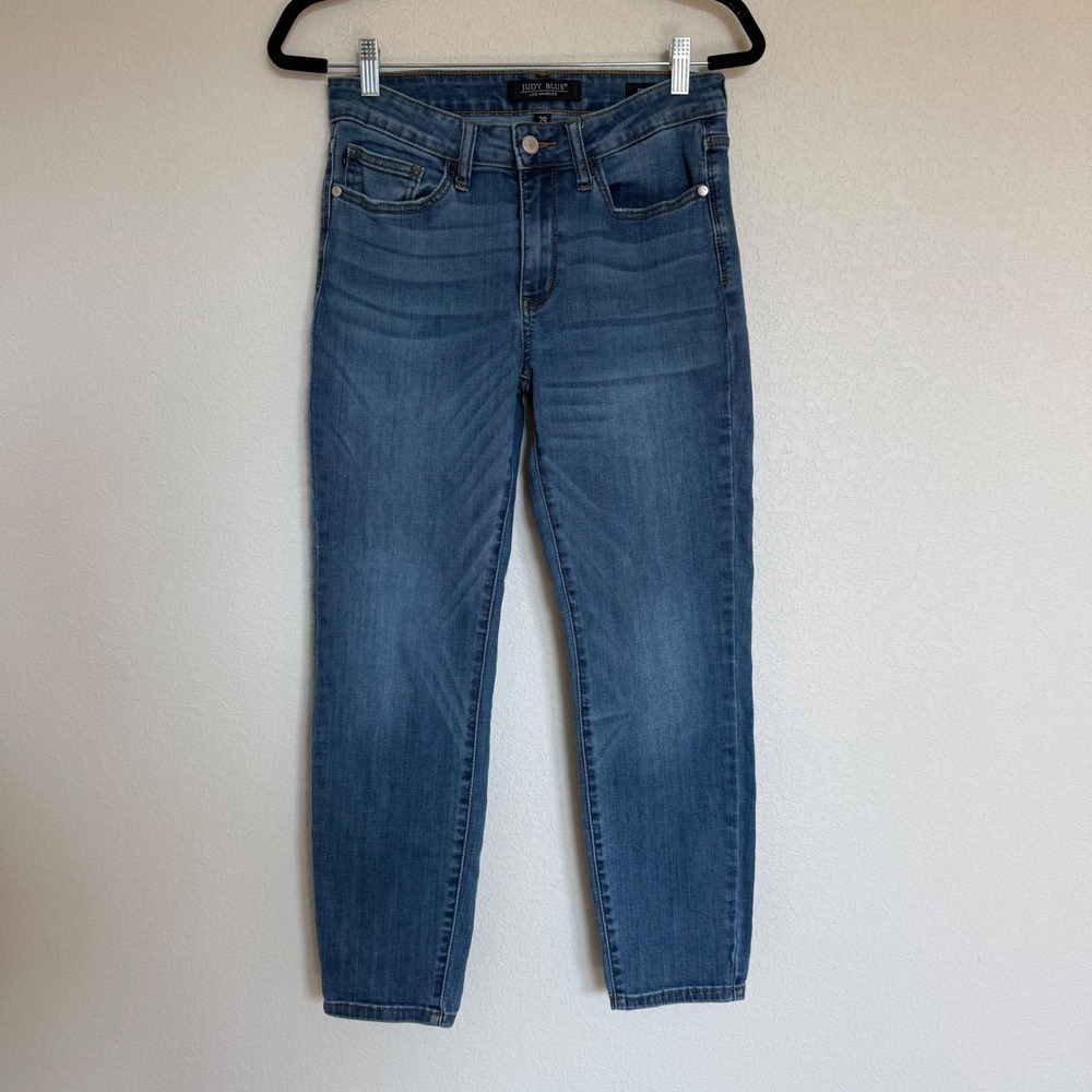 Judy Blue Relaxed Fit Medium Wash Denim Jeans JB82103-JS Size 29 Slim Straight